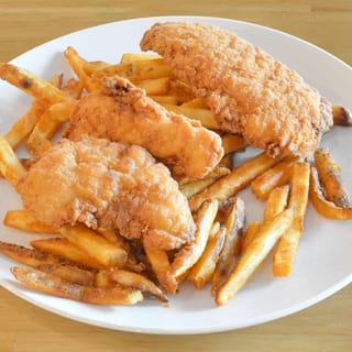 Chicken Tenders and Seasoned Fries