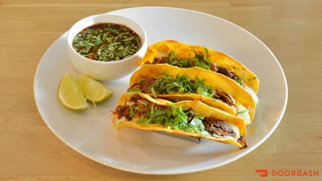 (3) Birria Taco (Birria de Res).