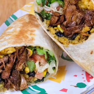 Jackfruit Asada Burrito - VEGAN (Yaca Asada)