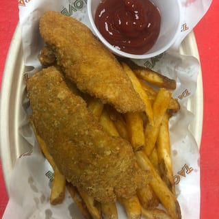 Chicken Tenders and Seasoned Fries